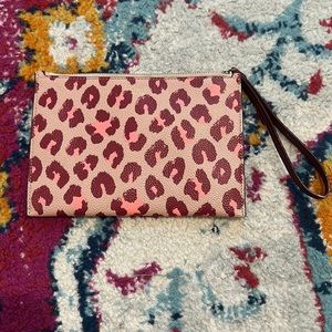 Kate Spade cheetah print wristlet